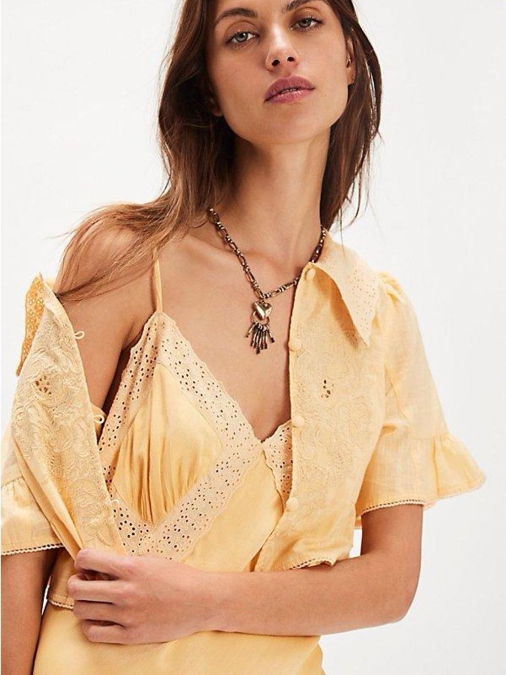 Free People Sweet Tea Midi Dress Set